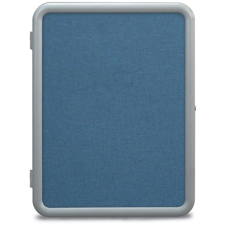 United Visual Products Single Door Image Enclosed Corkboard, 18", UVTE1824UL-BLACK UVTE1824UL-BLACK